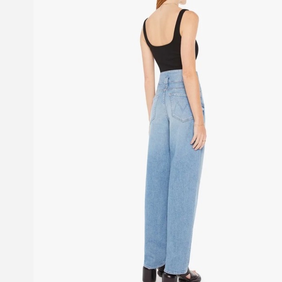 MOTHER Pixie bandit starlet sneak High-Waisted Light Blue Jeans. Size 25 - Picture 3 of 7
